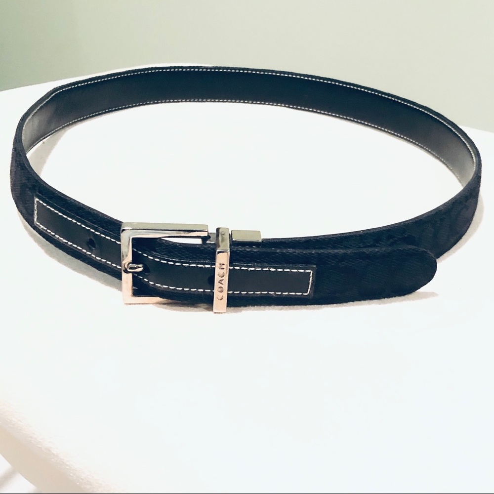 Coach reversible monogrammed belt